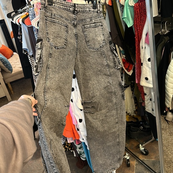 Acid washed, boutique bought jeans. Never worn! - Picture 2 of 5